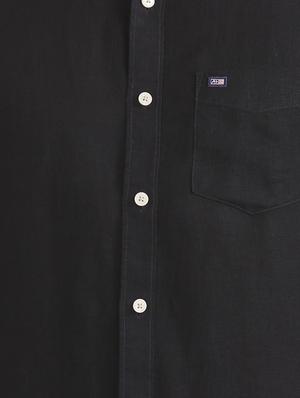 black solid casual shirt - 17616977 - Standard Image - 5