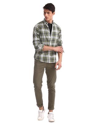green checkered casual shirt - 17616981 - Standard Image - 4