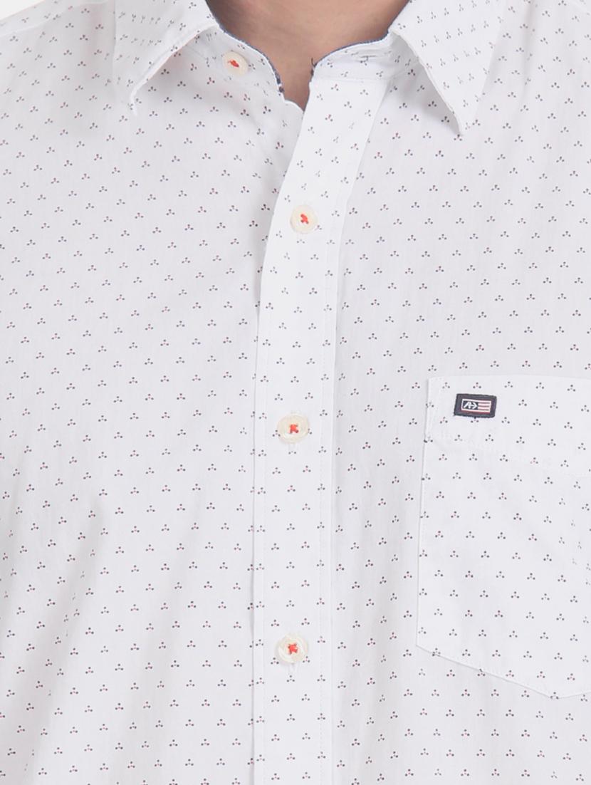 white printed casual shirt - 17616985 - Zoom Image - 5