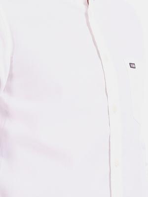 white solid casual shirt - 17617008 - Standard Image - 5