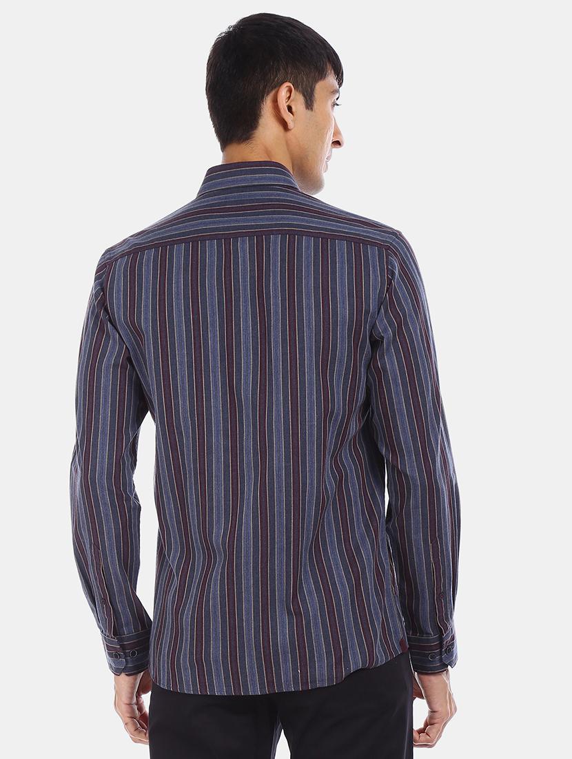 blue striped casual shirt - 17617022 - Zoom Image - 3