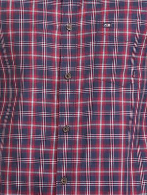 blue checkered casual shirt - 17617034 - Standard Image - 5