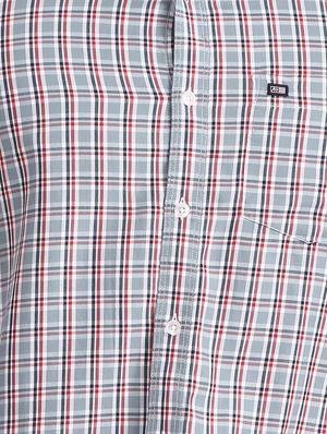 grey checkered casual shirt - 17617037 - Standard Image - 5