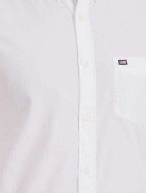 white solid casual shirt - 17617054 - Standard Image - 5