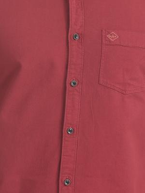 red solid casual shirt - 17617064 - Standard Image - 5