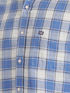 blue checkered casual shirt - 17617069 - Standard Image - 5
