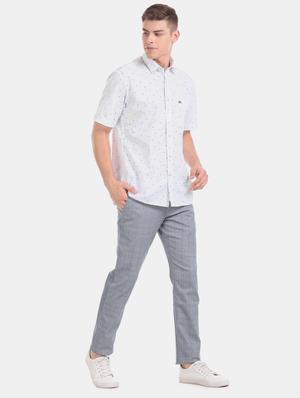 white printed casual shirt - 17617071 - Standard Image - 4