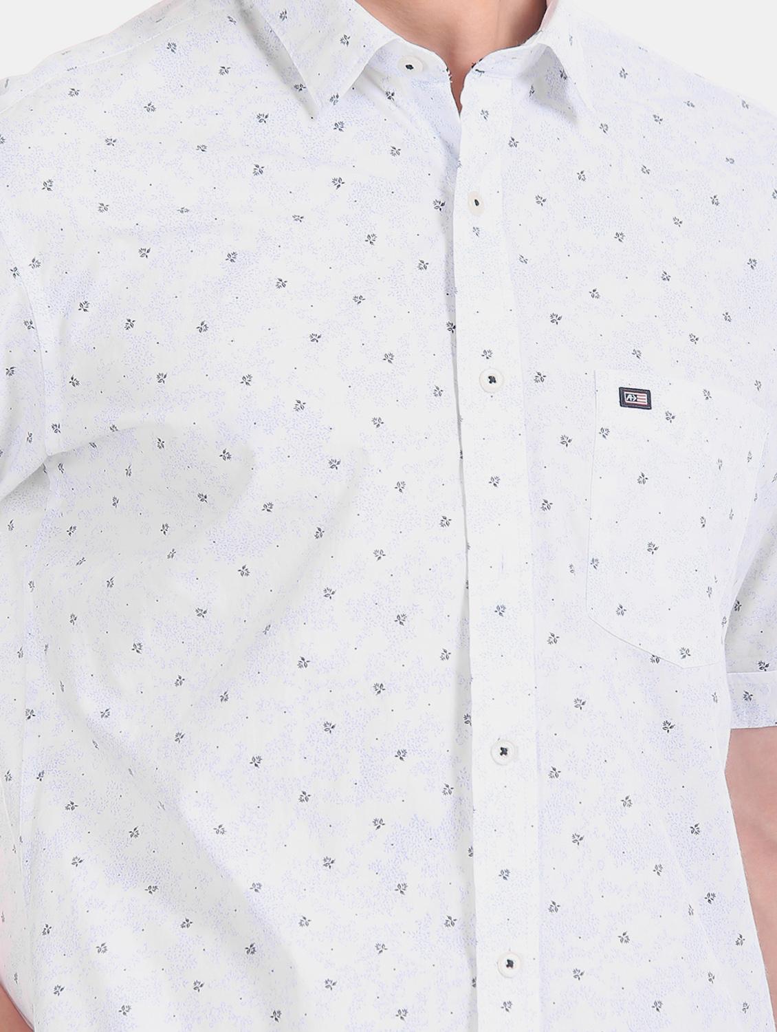 white printed casual shirt - 17617071 - Zoom Image - 6