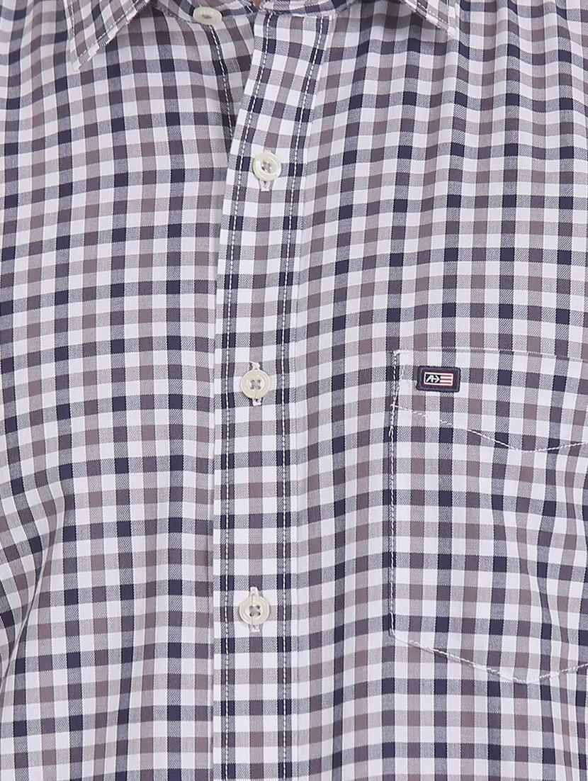 grey checkered casual shirt - 17617088 - Zoom Image - 5