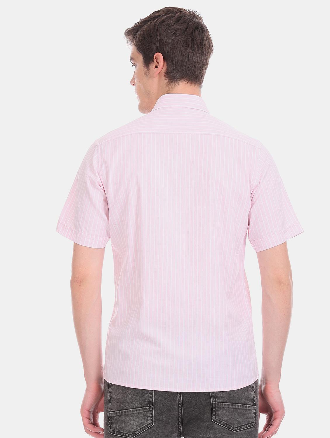 pink striped casual shirt - 17617094 - Zoom Image - 3