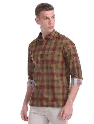 green checkered casual shirt - 17617099 - Standard Image - 2