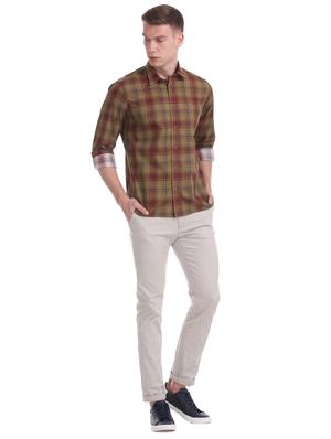 green checkered casual shirt - 17617099 - Standard Image - 4