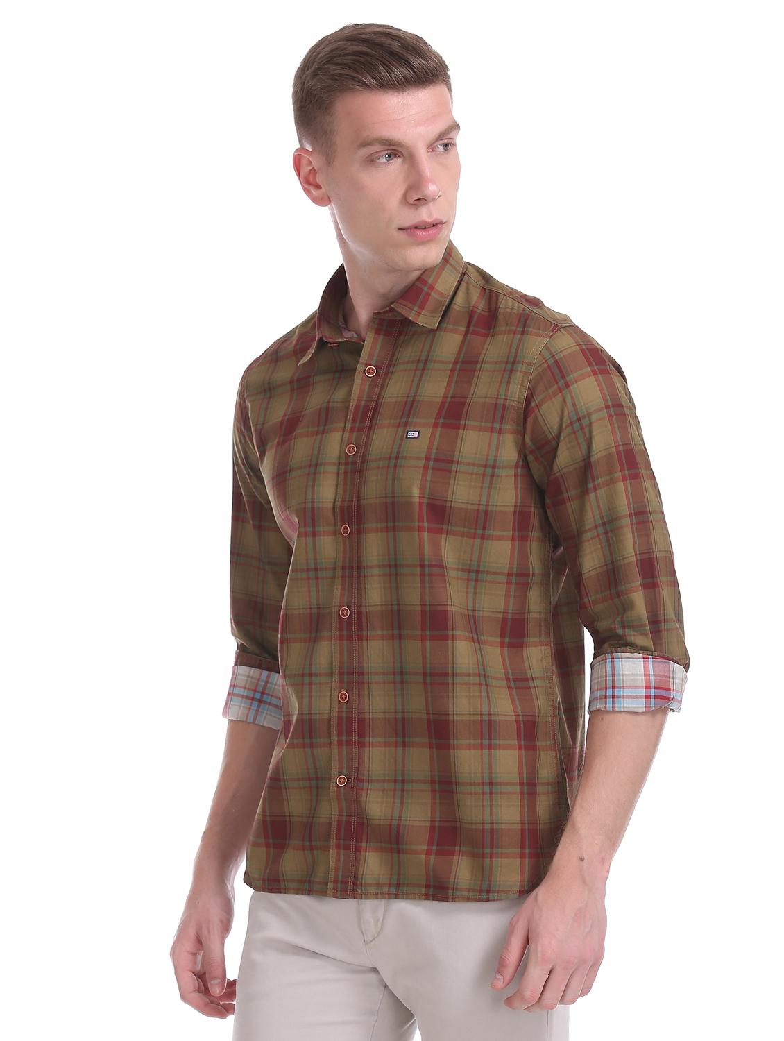 green checkered casual shirt - 17617099 - Zoom Image - 2
