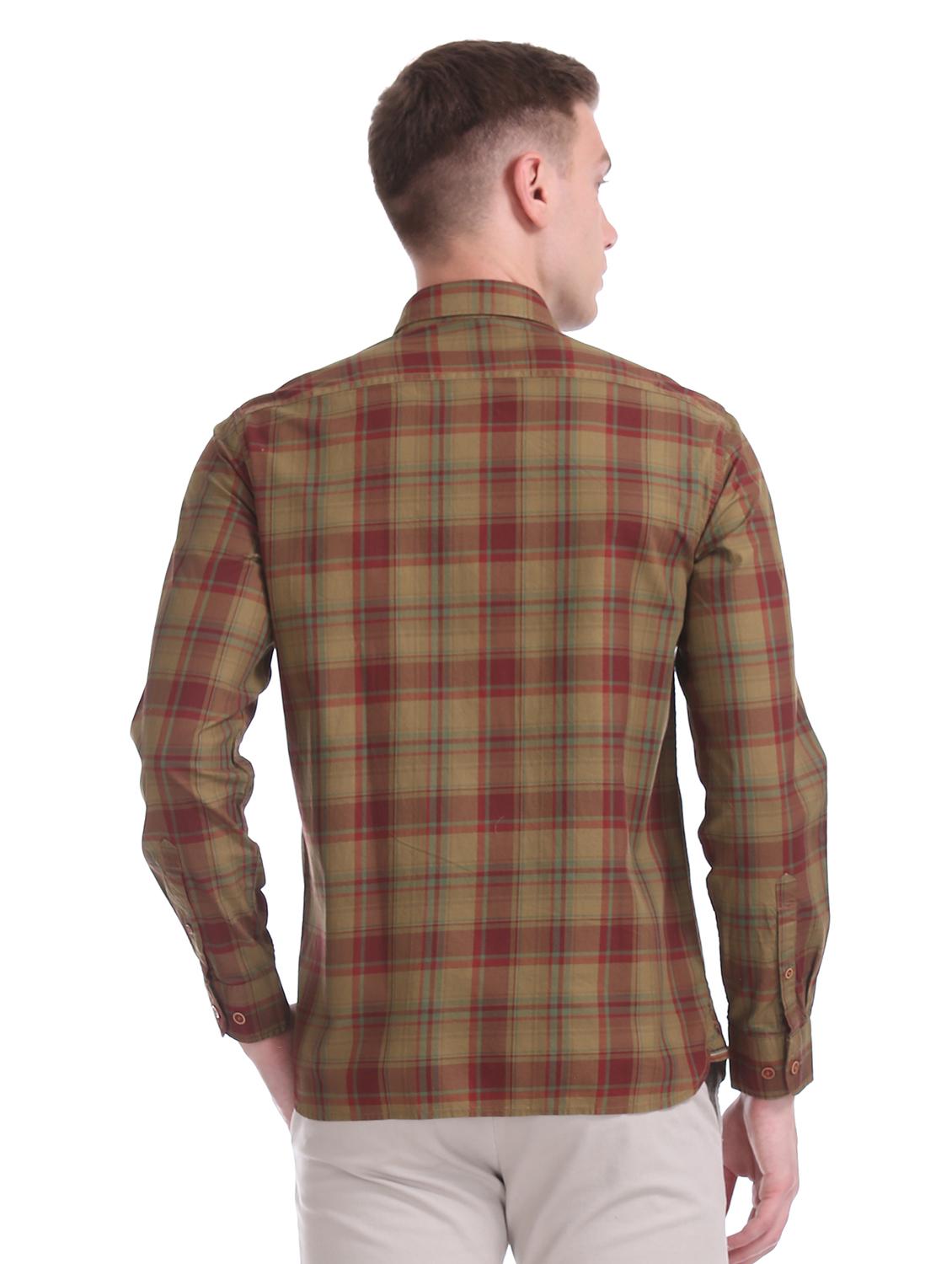 green checkered casual shirt - 17617099 - Zoom Image - 3