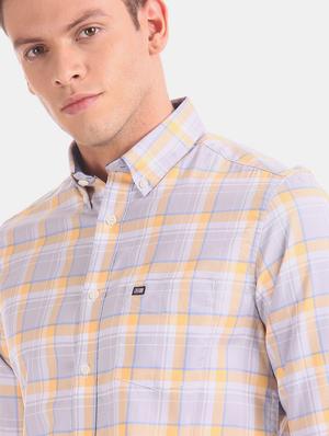 grey checkered casual shirt - 17617101 - Standard Image - 6