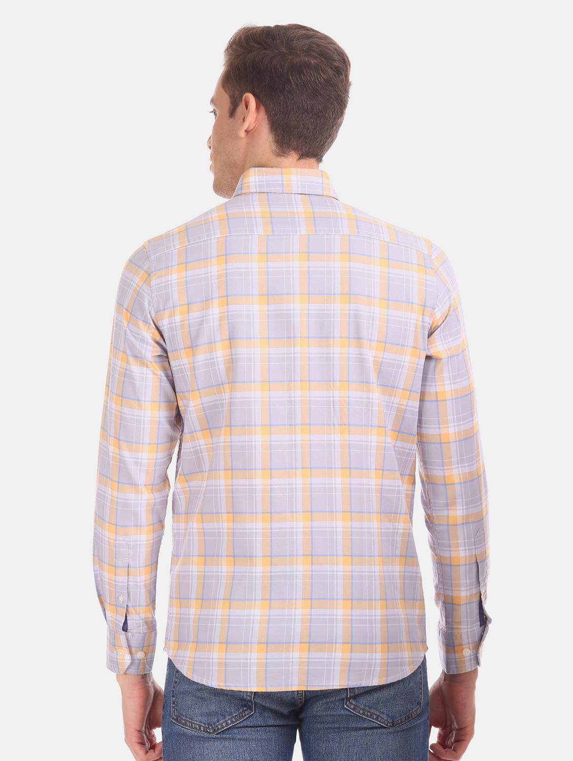 grey checkered casual shirt - 17617101 - Zoom Image - 3