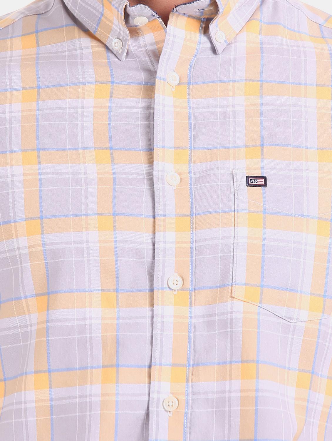 grey checkered casual shirt - 17617101 - Zoom Image - 5