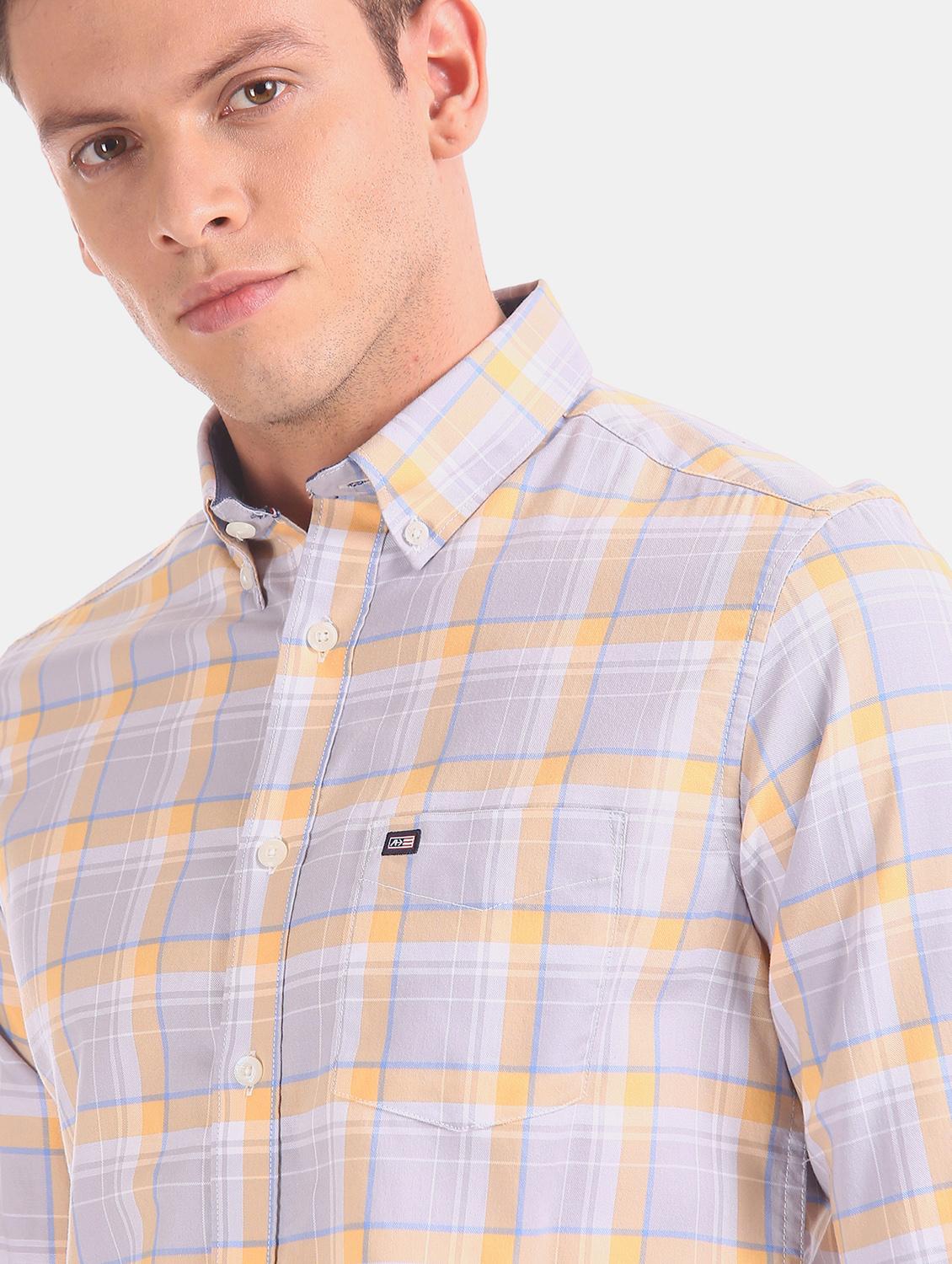 grey checkered casual shirt - 17617101 - Zoom Image - 6