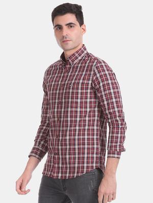 red checkered casual shirt - 17617126 - Standard Image - 2