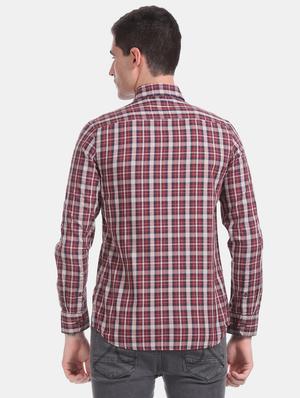 red checkered casual shirt - 17617126 - Standard Image - 3