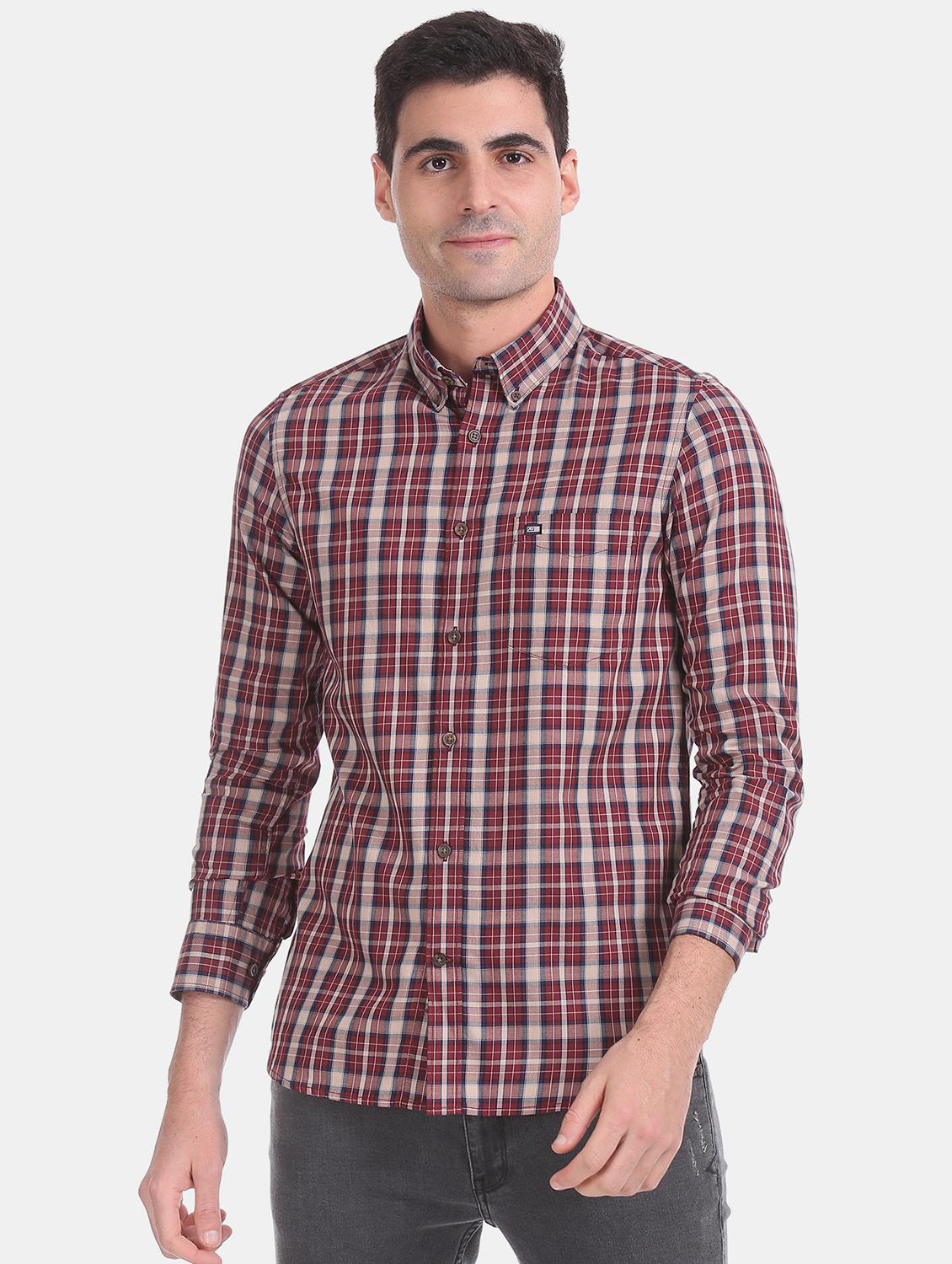 red checkered casual shirt - 17617126 - Zoom Image - 1