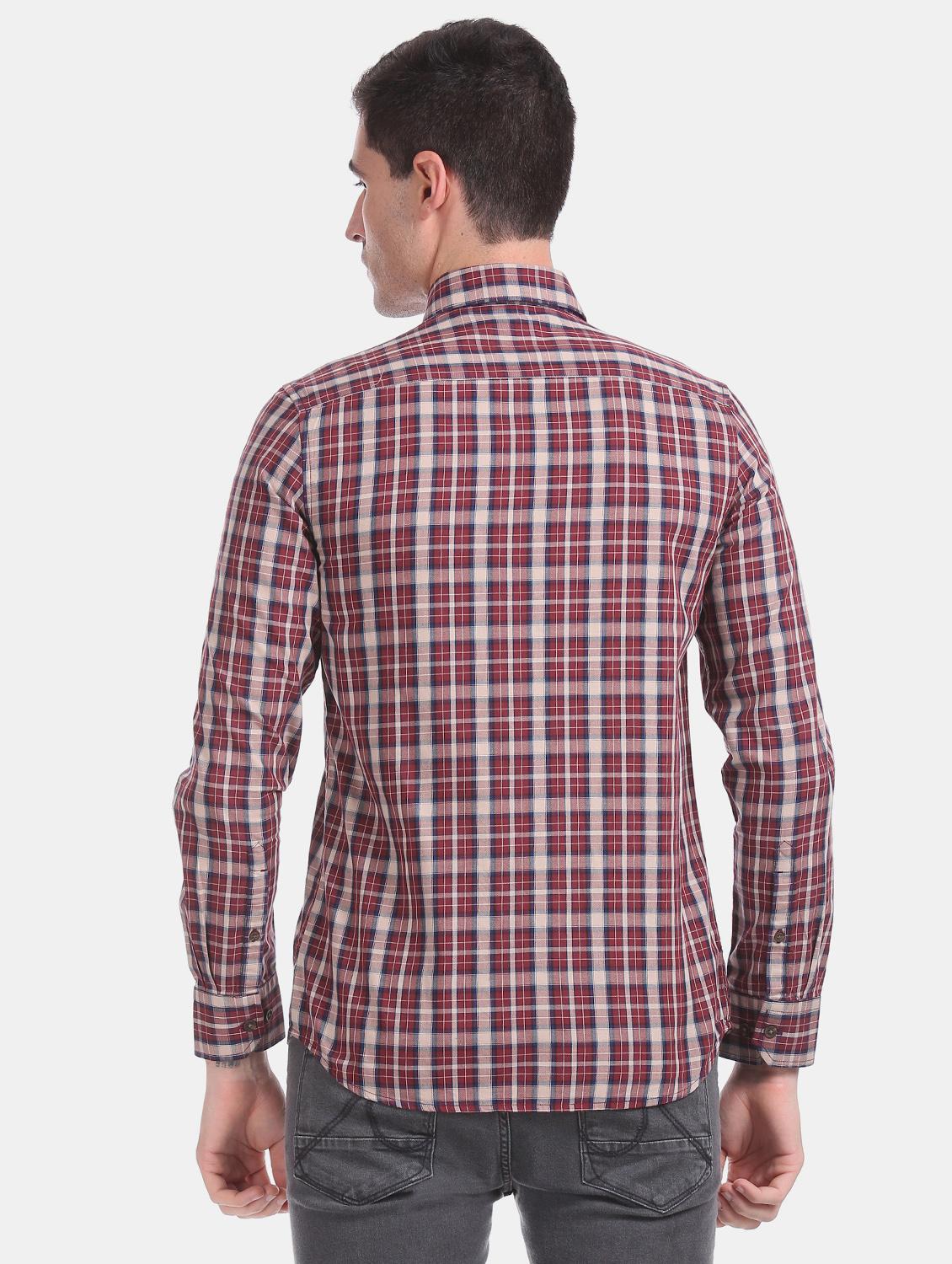 red checkered casual shirt - 17617126 - Zoom Image - 3