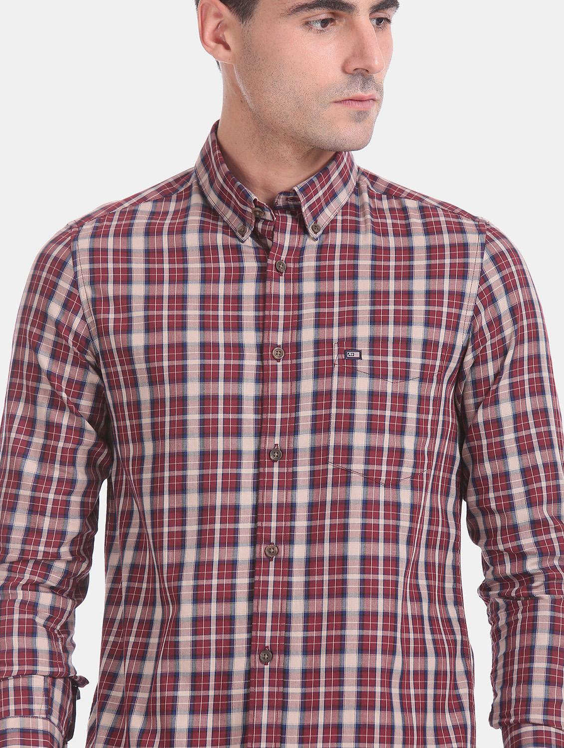 red checkered casual shirt - 17617126 - Zoom Image - 5