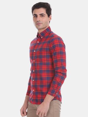 red checkered casual shirt - 17617153 - Standard Image - 2