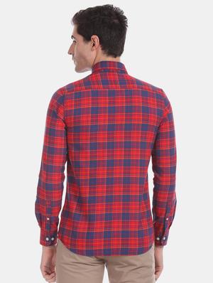 red checkered casual shirt - 17617153 - Standard Image - 3