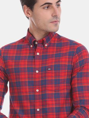 red checkered casual shirt - 17617153 - Standard Image - 5