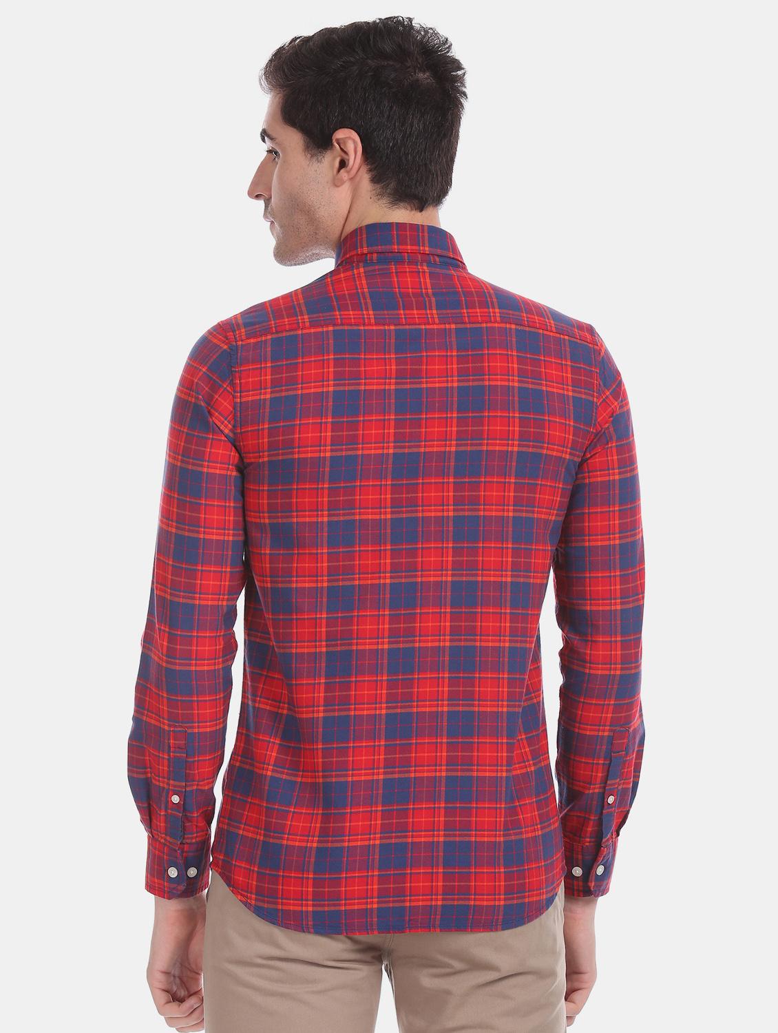 red checkered casual shirt - 17617153 - Zoom Image - 3