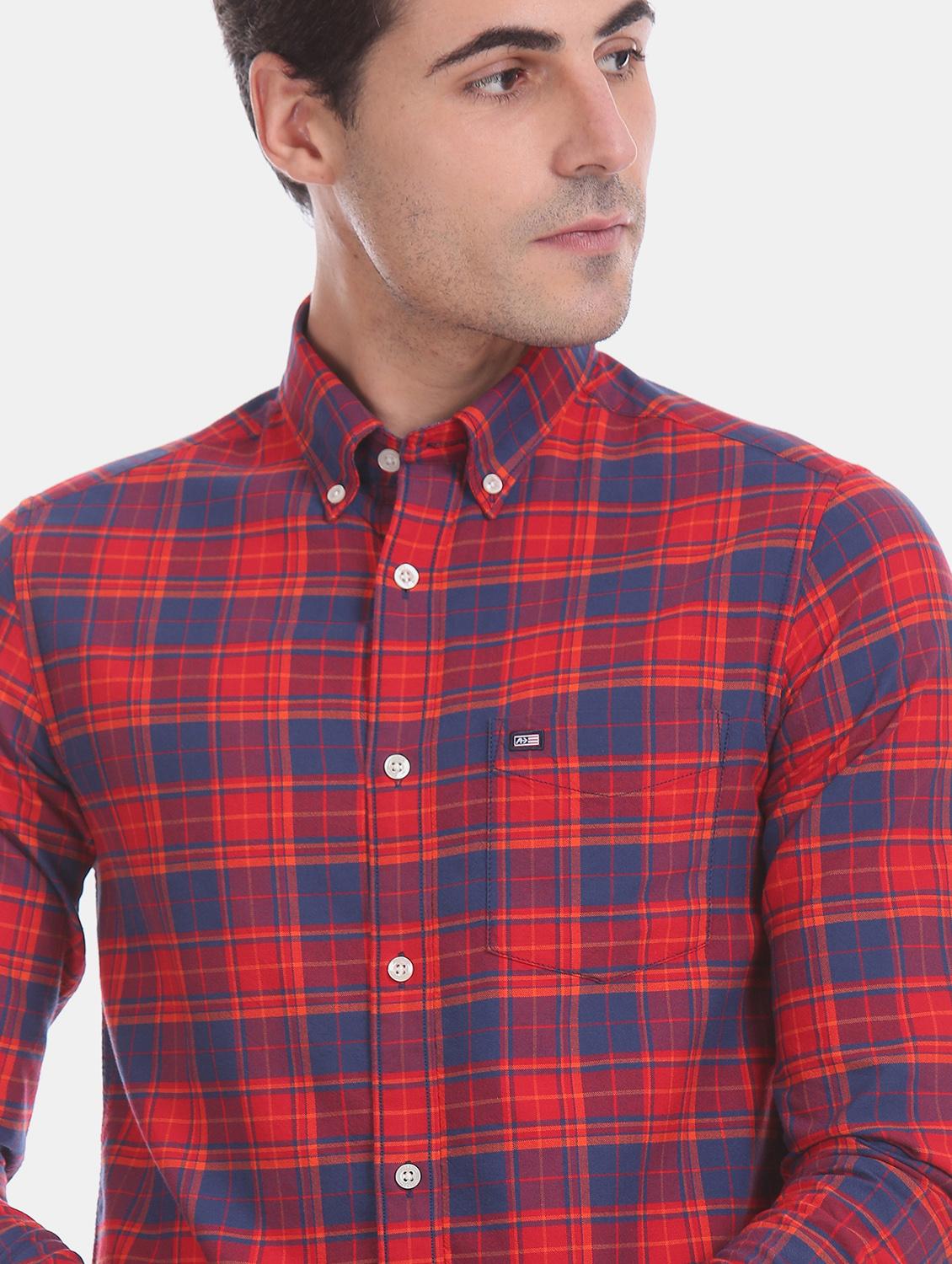 red checkered casual shirt - 17617153 - Zoom Image - 5