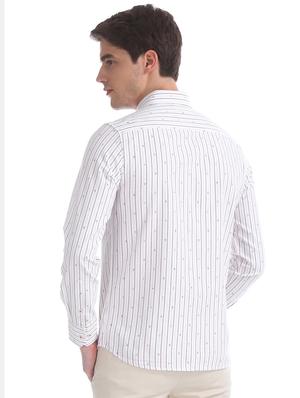 white striped casual shirt - 17617163 - Standard Image - 3