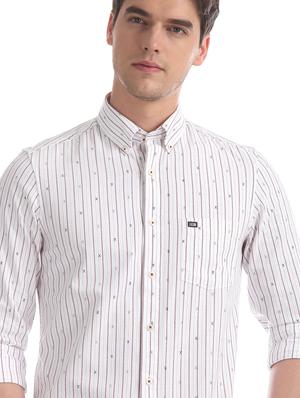 white striped casual shirt - 17617163 - Standard Image - 5