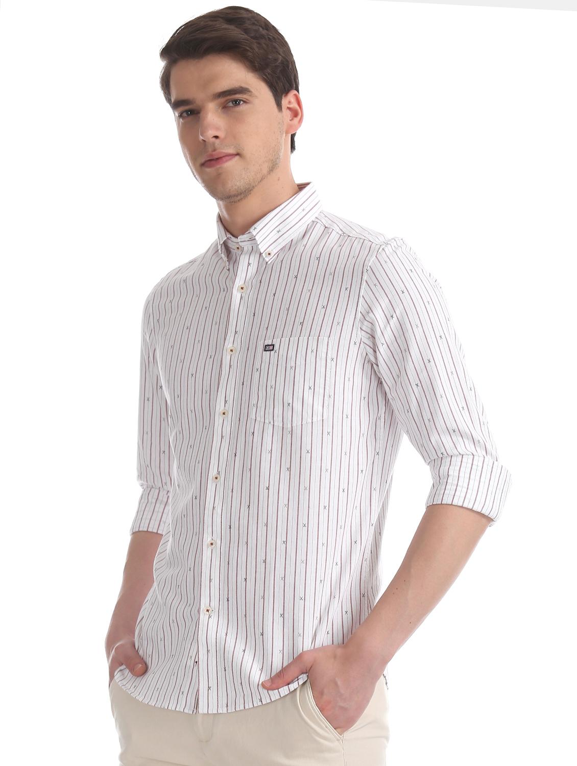 white striped casual shirt - 17617163 - Zoom Image - 2
