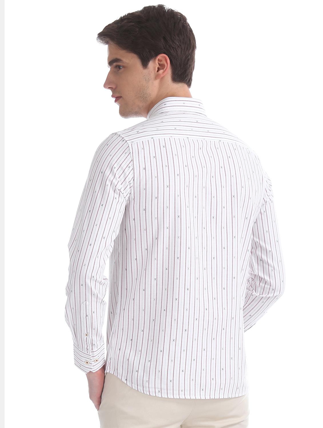 white striped casual shirt - 17617163 - Zoom Image - 3