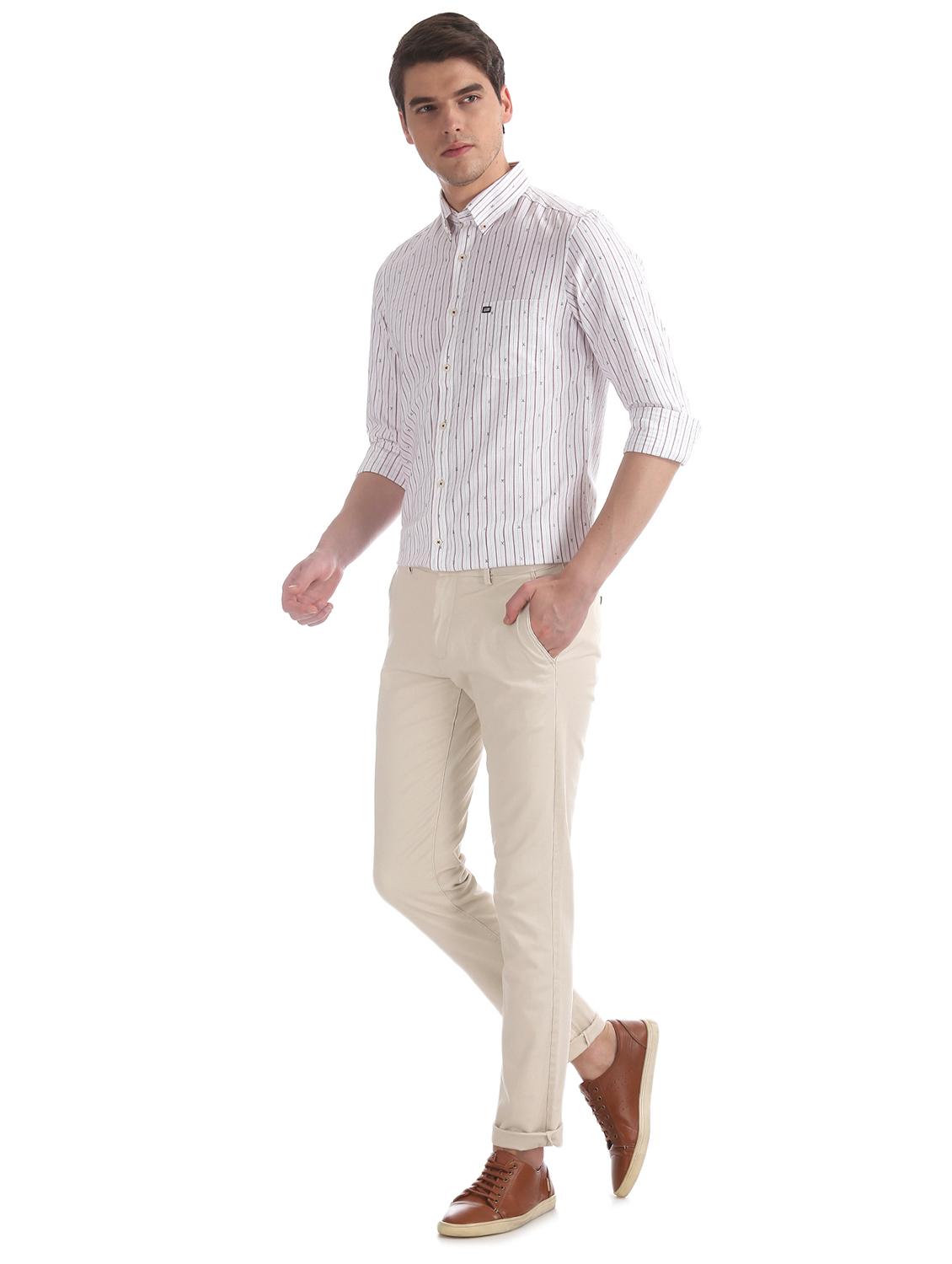 white striped casual shirt - 17617163 - Zoom Image - 4