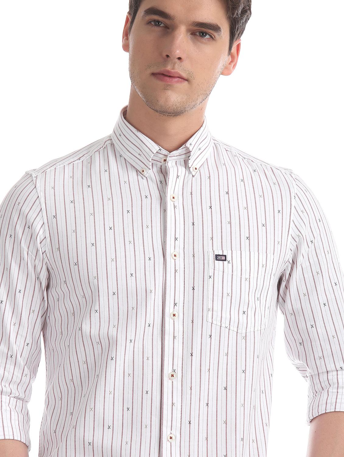 white striped casual shirt - 17617163 - Zoom Image - 5