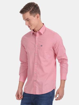 pink printed casual shirt - 17617165 - Standard Image - 2