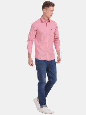 pink printed casual shirt - 17617165 - Standard Image - 4