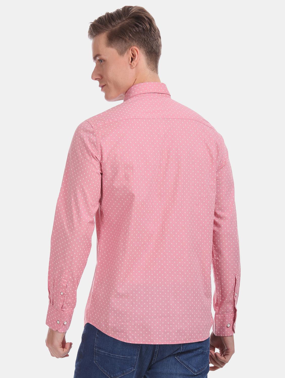 pink printed casual shirt - 17617165 - Zoom Image - 3
