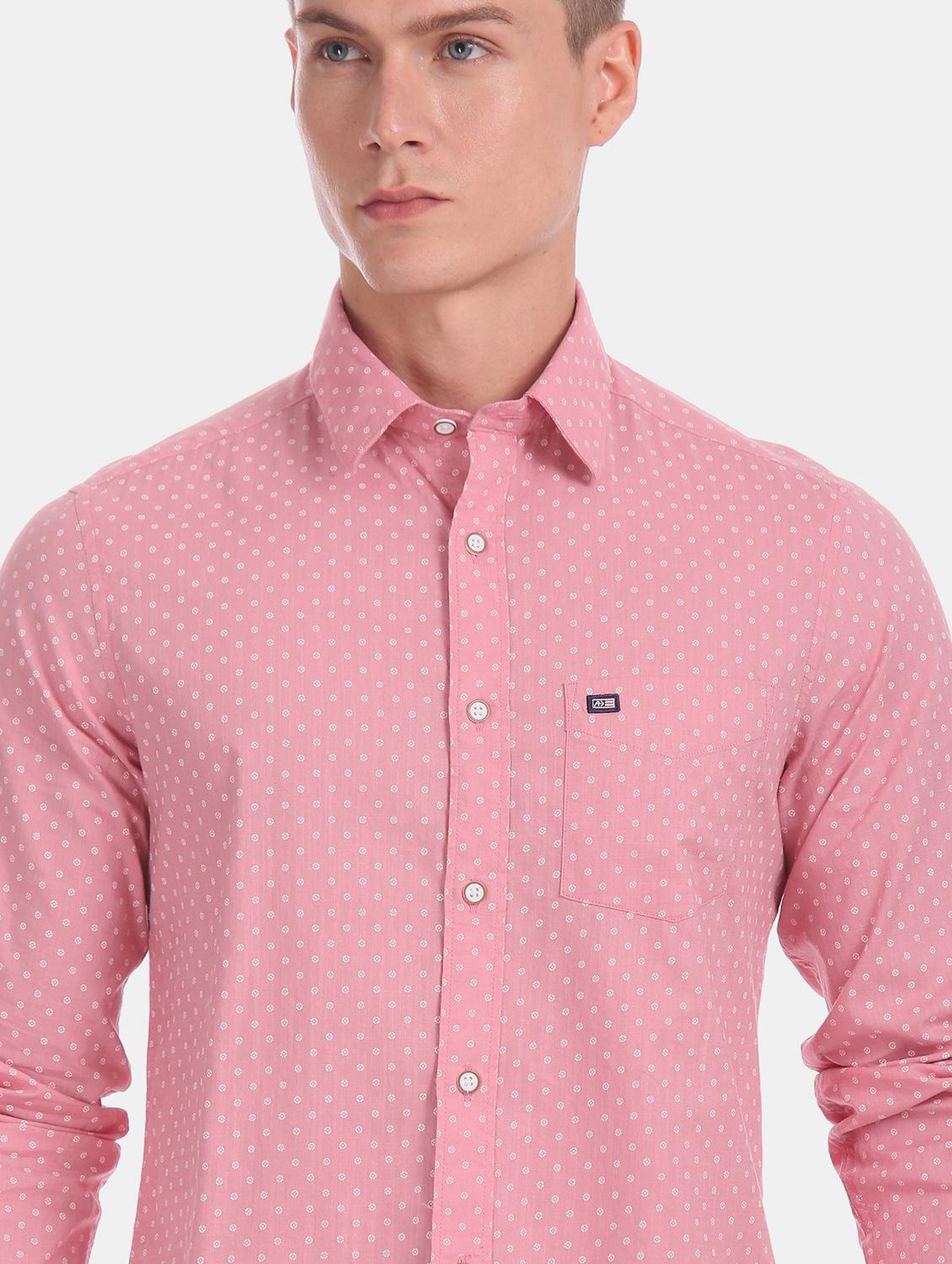pink printed casual shirt - 17617165 - Zoom Image - 5