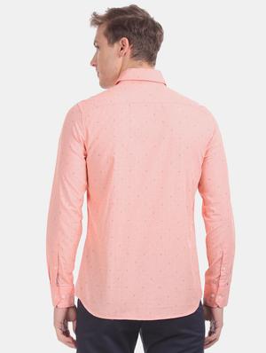 orange printed casual shirt - 17617172 - Standard Image - 3