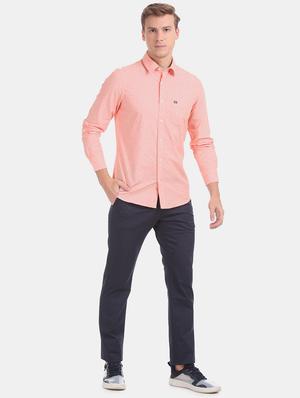 orange printed casual shirt - 17617172 - Standard Image - 4