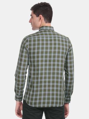 green checkered casual shirt - 17617187 - Standard Image - 3