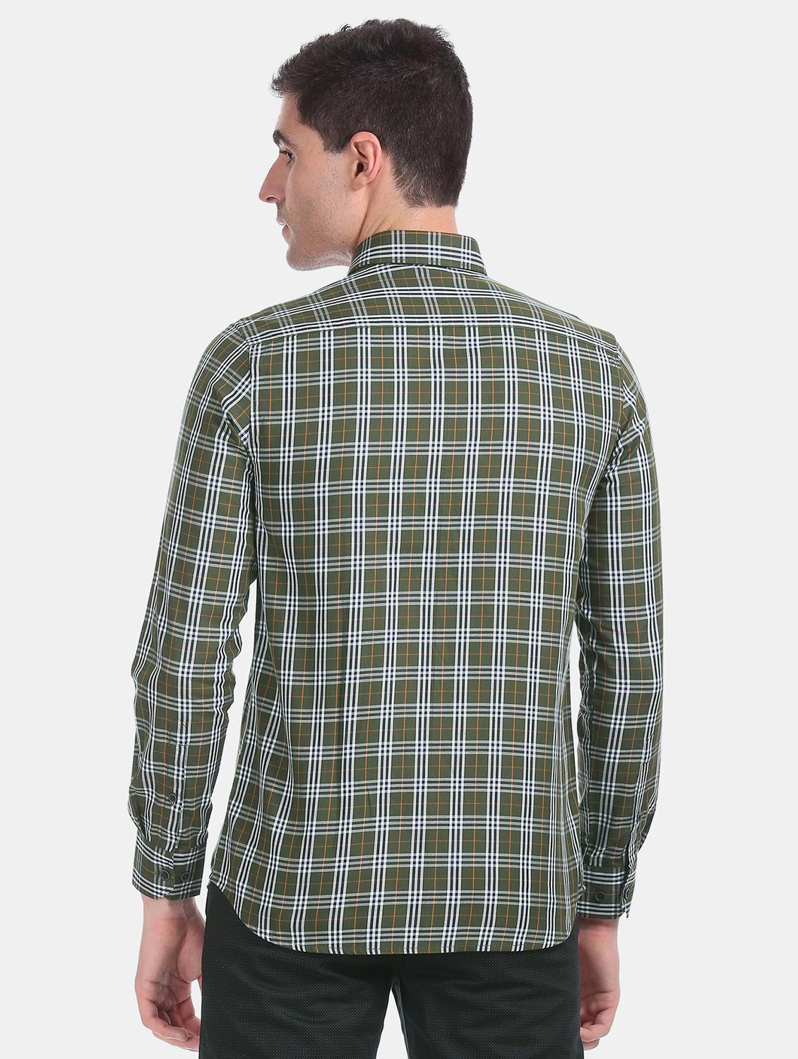 green checkered casual shirt - 17617187 - Zoom Image - 3
