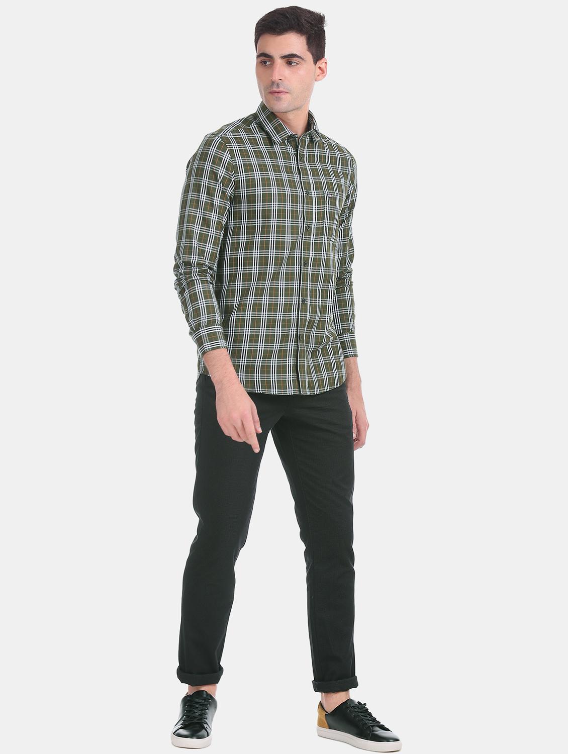 green checkered casual shirt - 17617187 - Zoom Image - 4