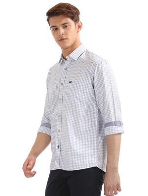 blue checkered casual shirt - 17617196 - Standard Image - 2