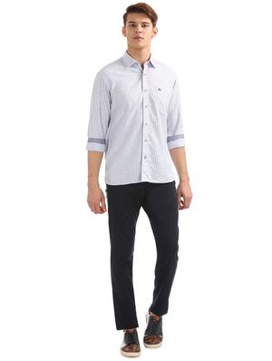 blue checkered casual shirt - 17617196 - Standard Image - 4