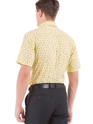 yellow printed formal shirt - 17617204 - Standard Image - 3